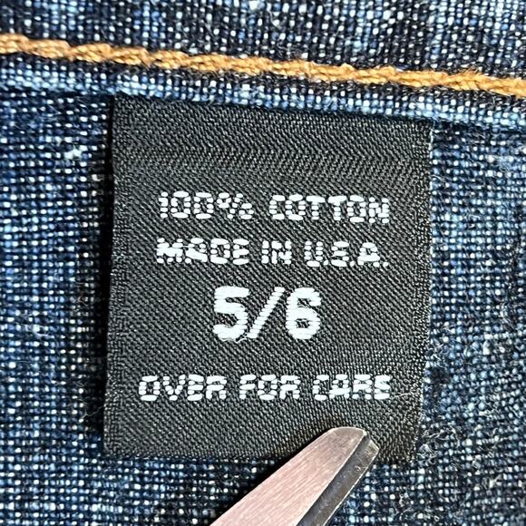 Express Y2K Low Rise Jean Skirt Size 5/6 Faded Denim Knee Length Bareback USA - Picture 3 of 9